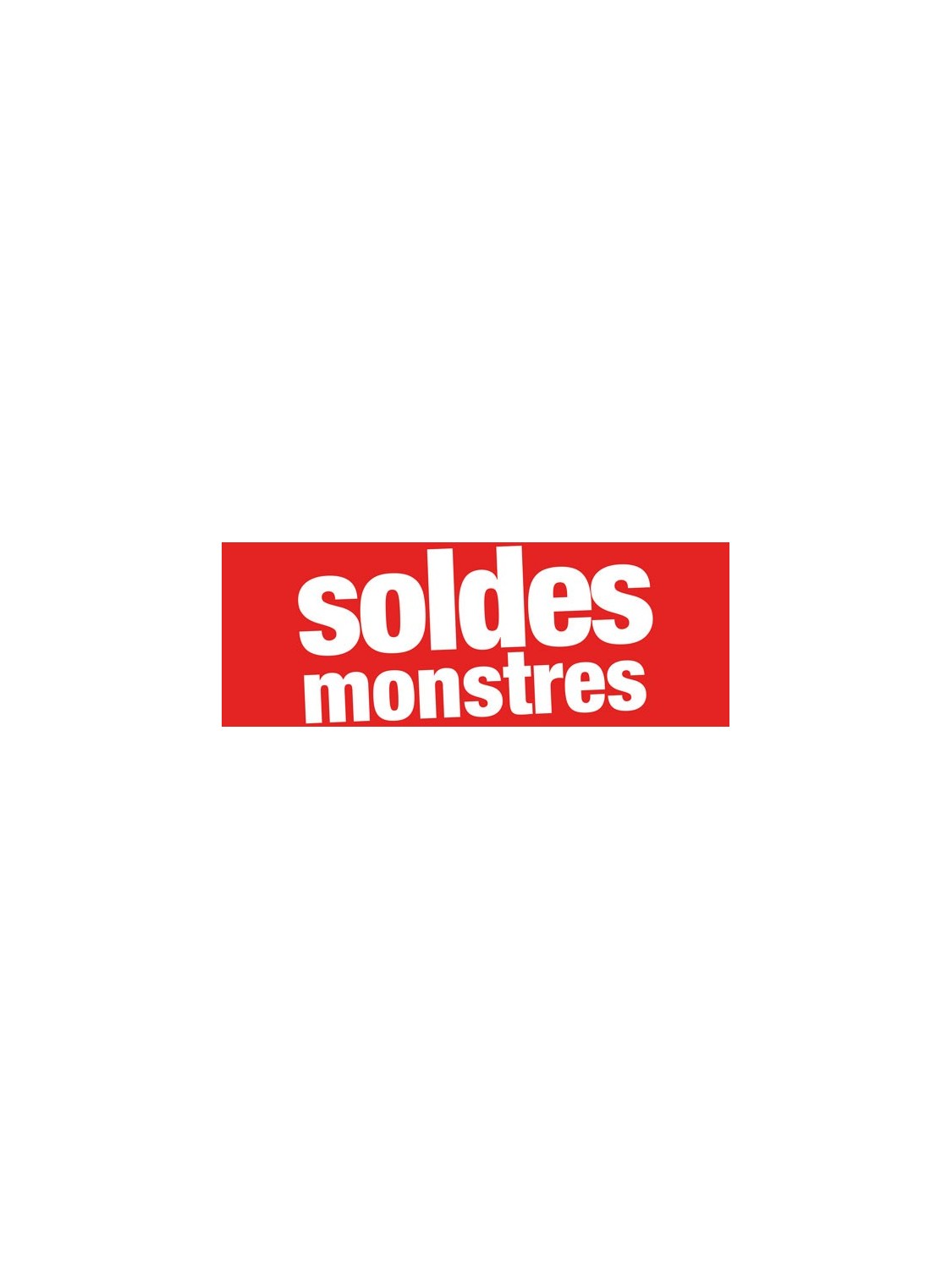 Bandeaux "soldes monstres" rouge