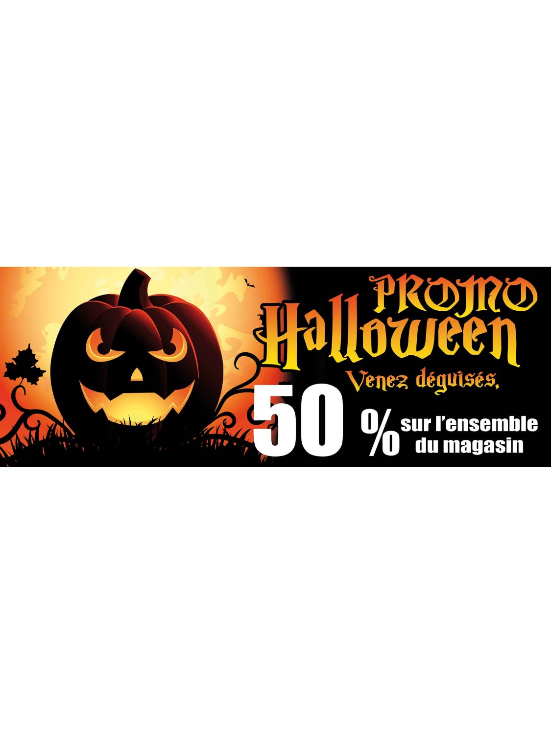 Bandeaux "Halloween" style 1 rouge