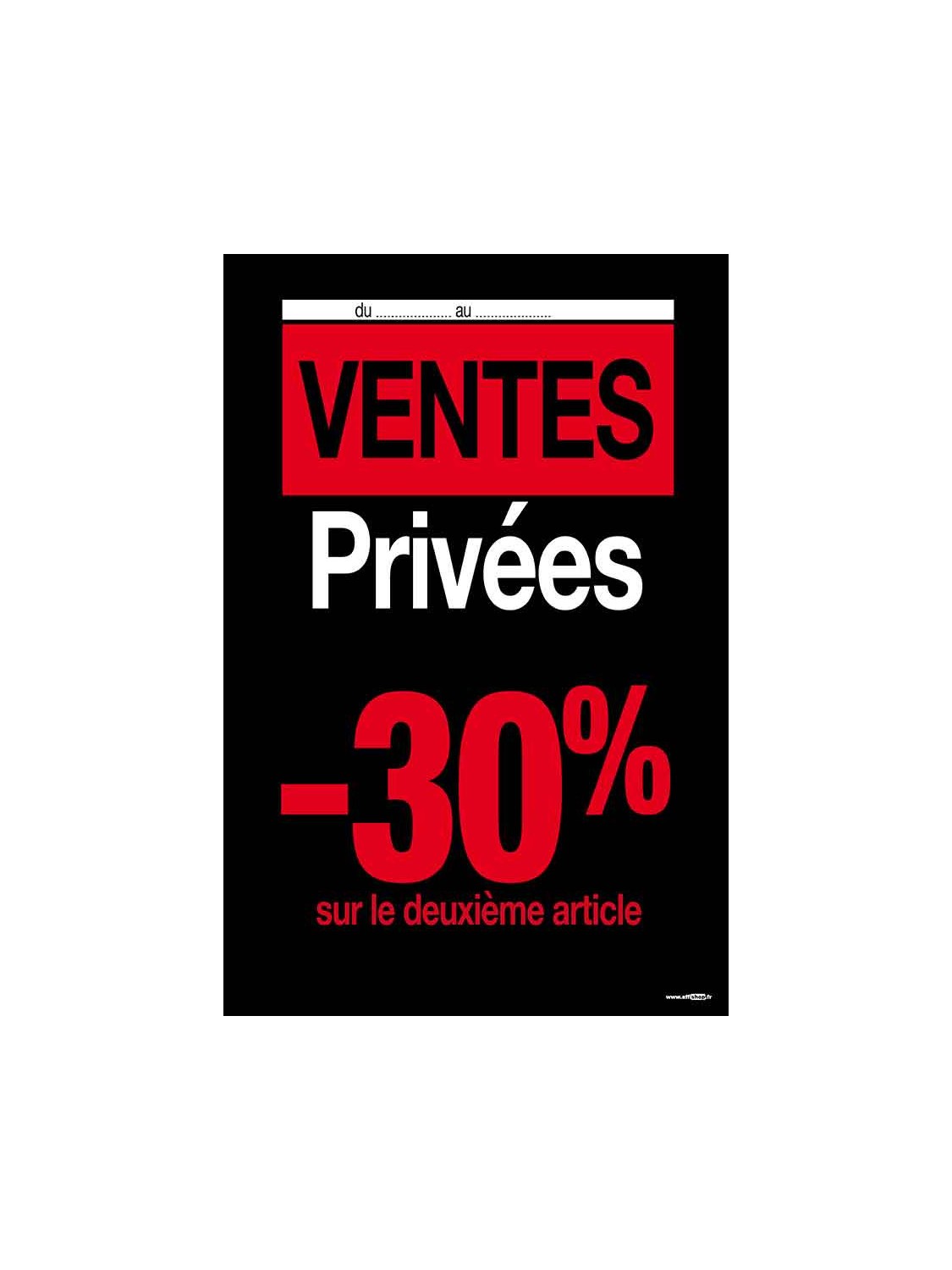 Ventes privées -30% sur le 2ème article