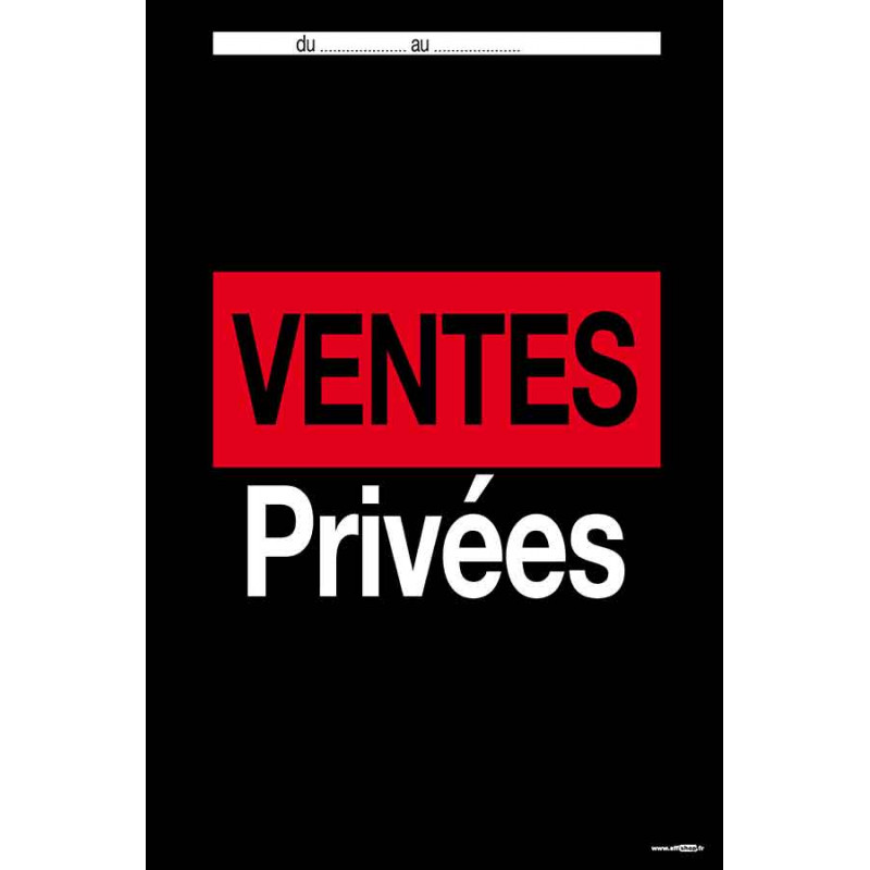 Affiche vente privée