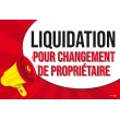 Affiche liquidation avant travaux pop