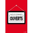 Affiche Nous sommes ouverts