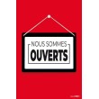 Affiche Nous sommes ouverts