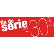 Bandeaux "fin de série -30%" rouge