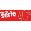 Bandeaux "fin de série -40%" rouge