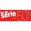 Bandeaux "fin de série -50%" rouge