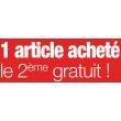 Bandeaux "le 2ème article gratuit" rouge