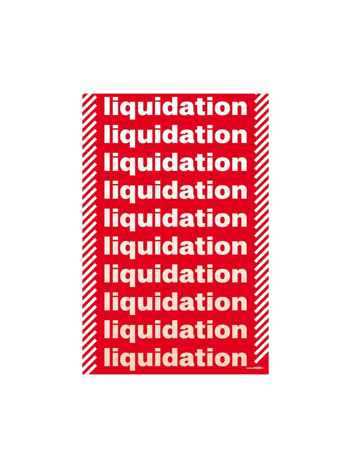 Affiche liquidation liquidation