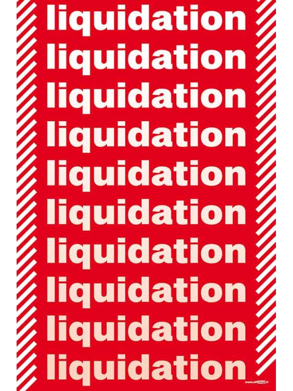 Affiche liquidation liquidation