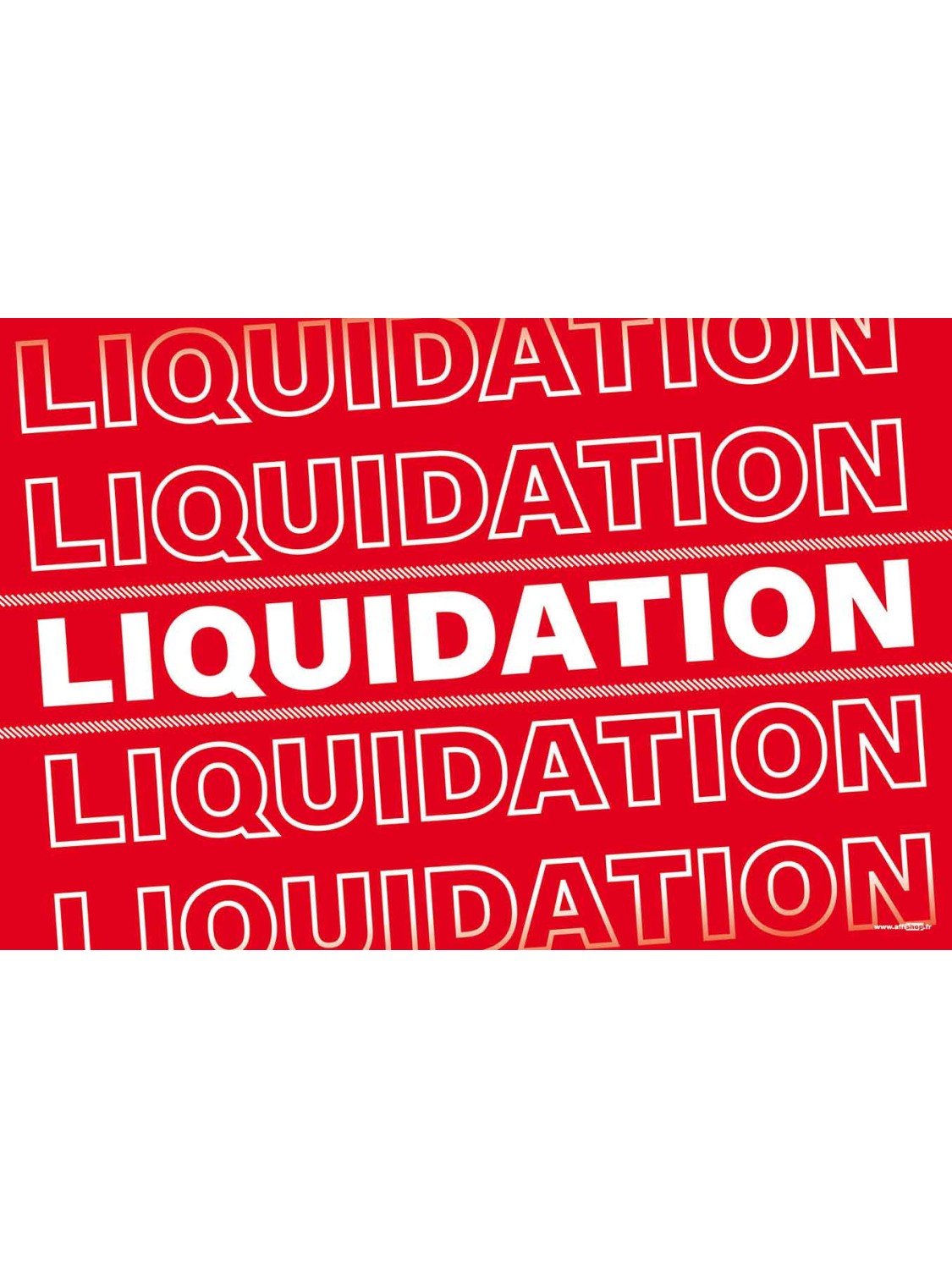 Affiche liquidation liquidation