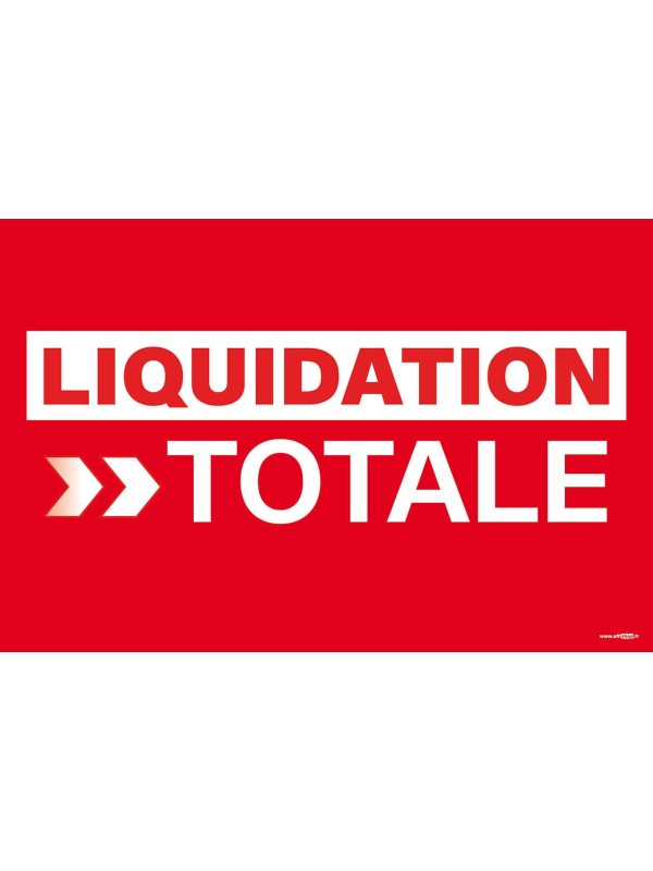 Affiche liquidation totale