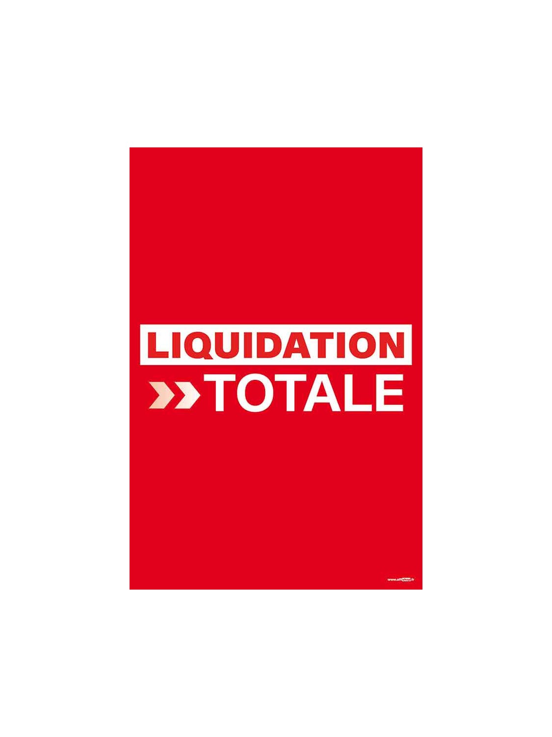 Affiche liquidation liquidation