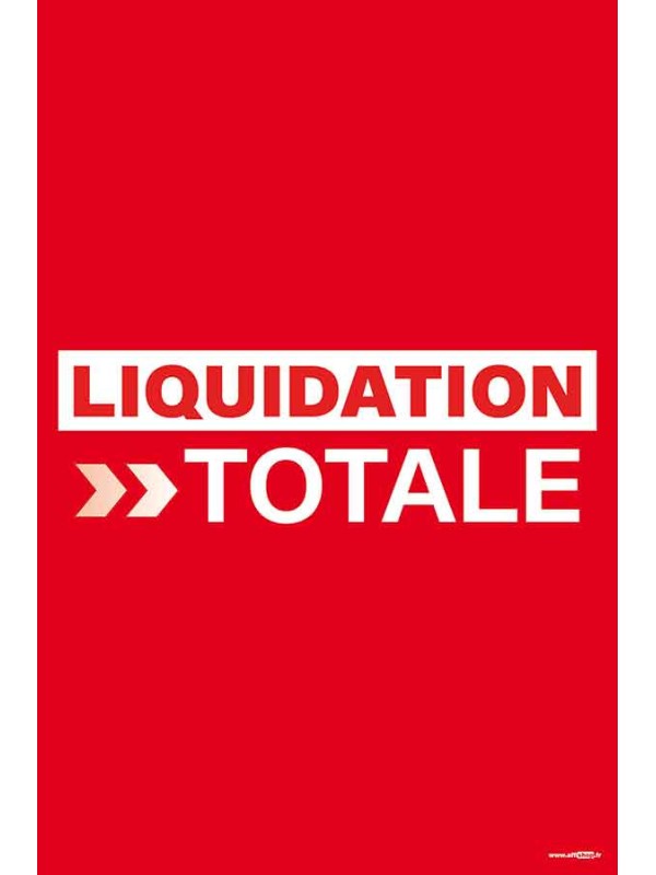 Affiche liquidation liquidation