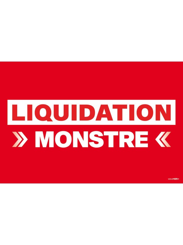 Affiche liquidation monstre
