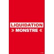 Affiche liquidation monstre