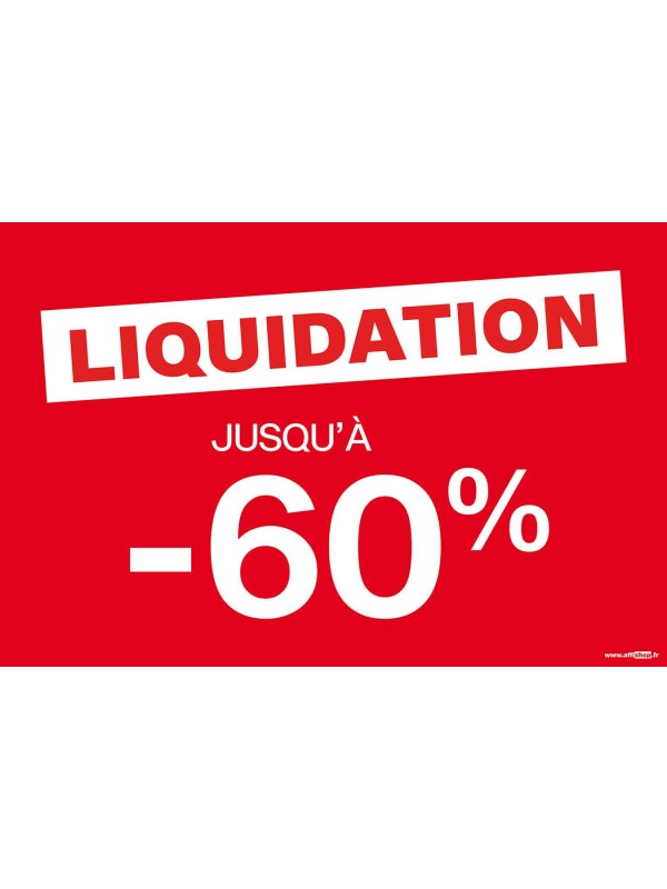 Affiche liquidation -60