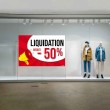 Affiche pop liquidation -50