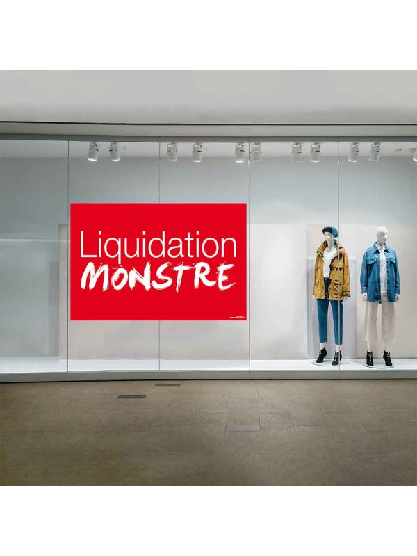 Affiche liquidation monstre