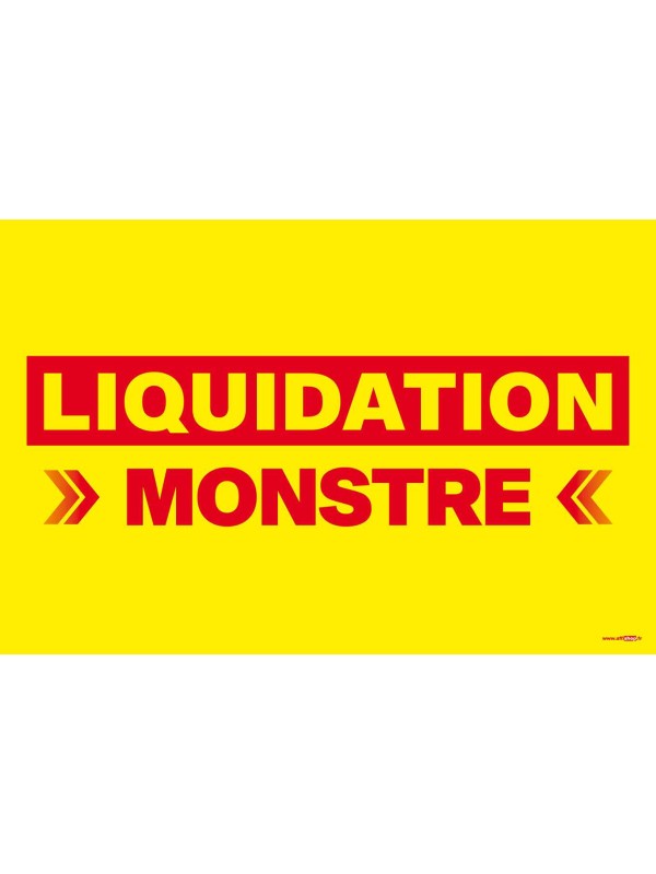 Affiche liquidation monstre