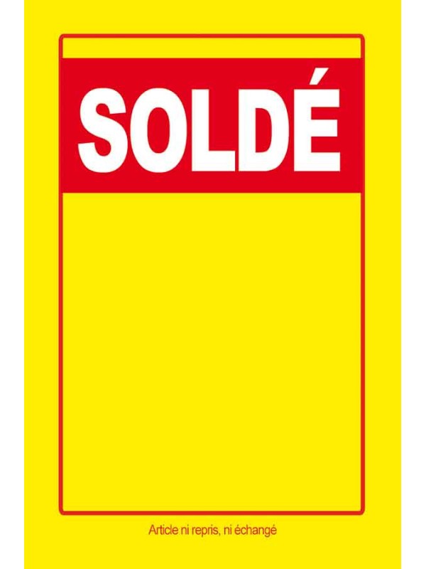 Étiquettes soldé