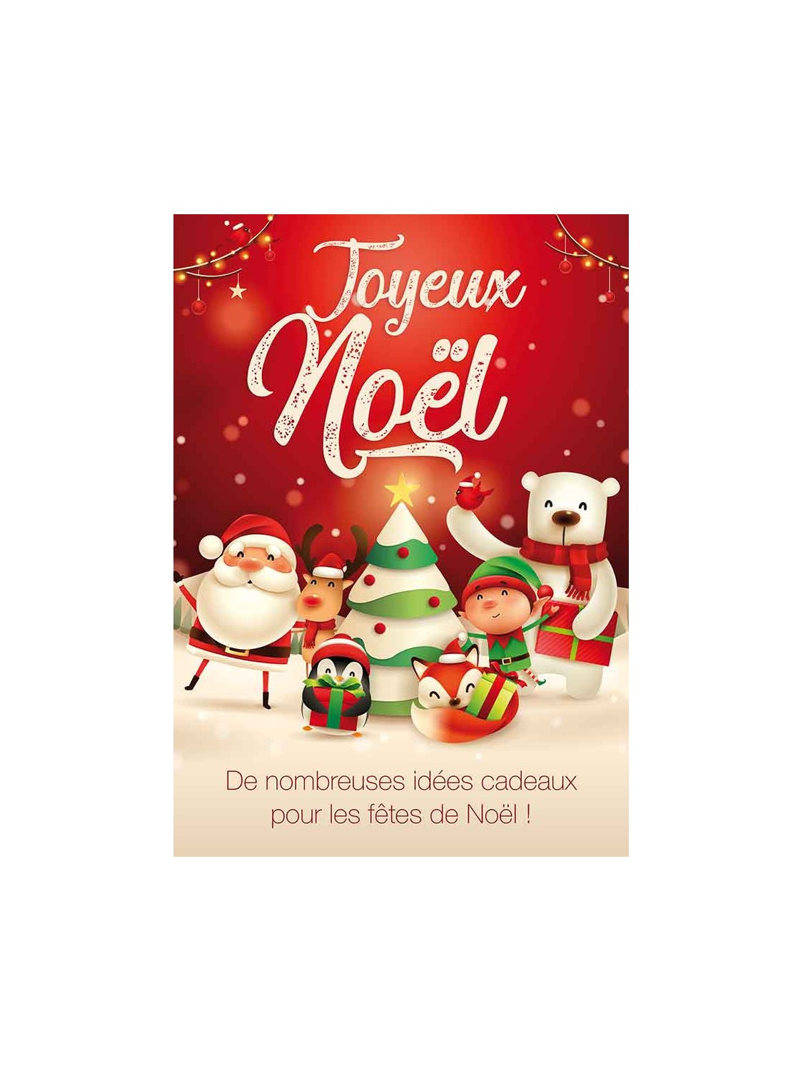 Affiche Joyeux Noël Santa&Friends Affiche Joyeux Noël Santa&Friends