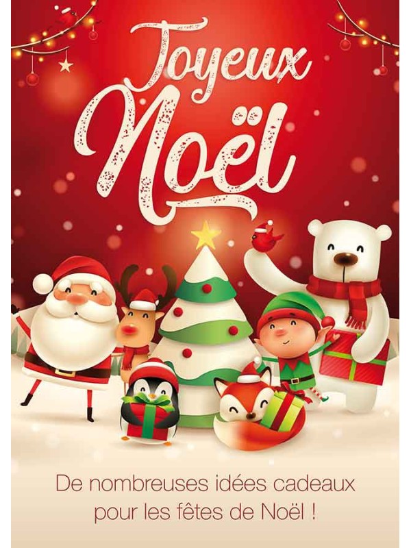 Affiche Joyeux Noël Santa&Friends