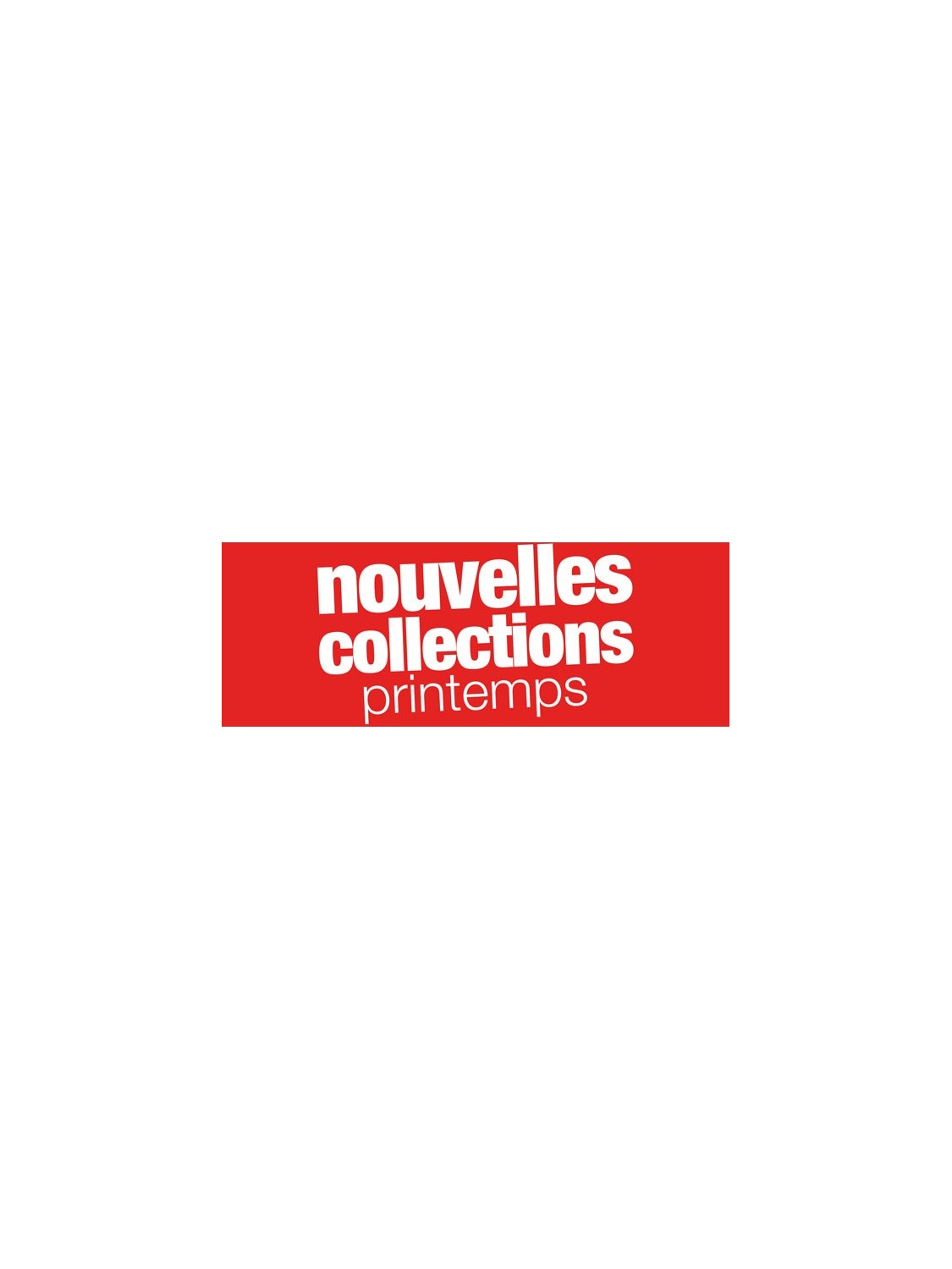 Bandeaux "nouvelle collection printemps" rouge