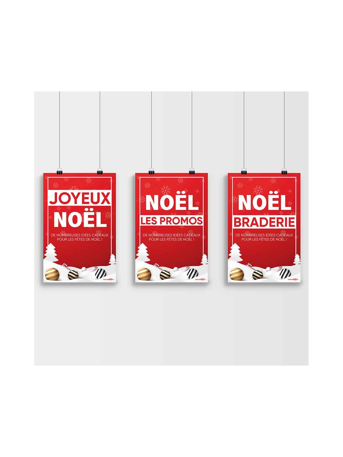 Affiche Joyeux Noël Neige