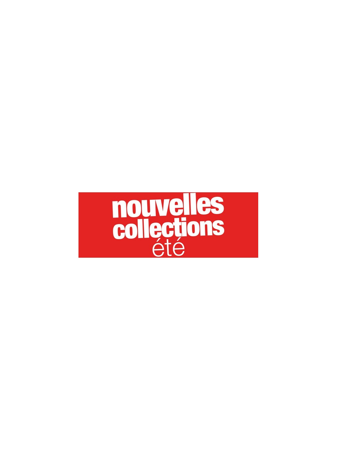 Bandeaux "nouvelle collection été" rouge