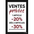 Affiche Ventes Privées % 1er et 2eme article