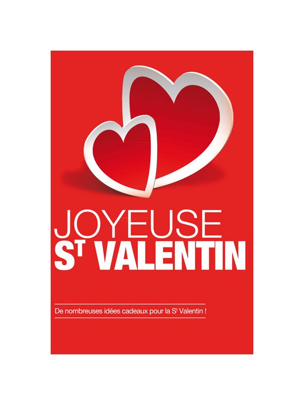 Affiche St Valentin Coeurs