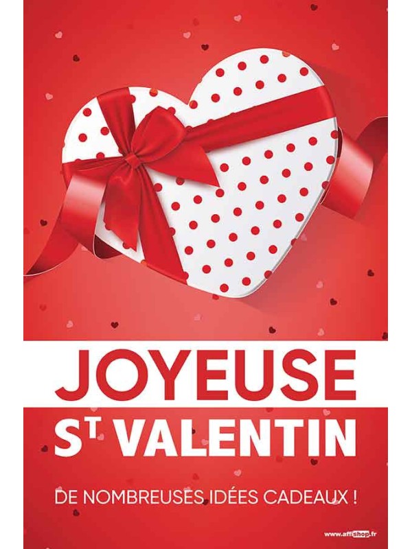 Affiche St Valentin Coeur
