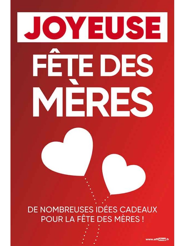 Affiche Joyeuse fête des mères