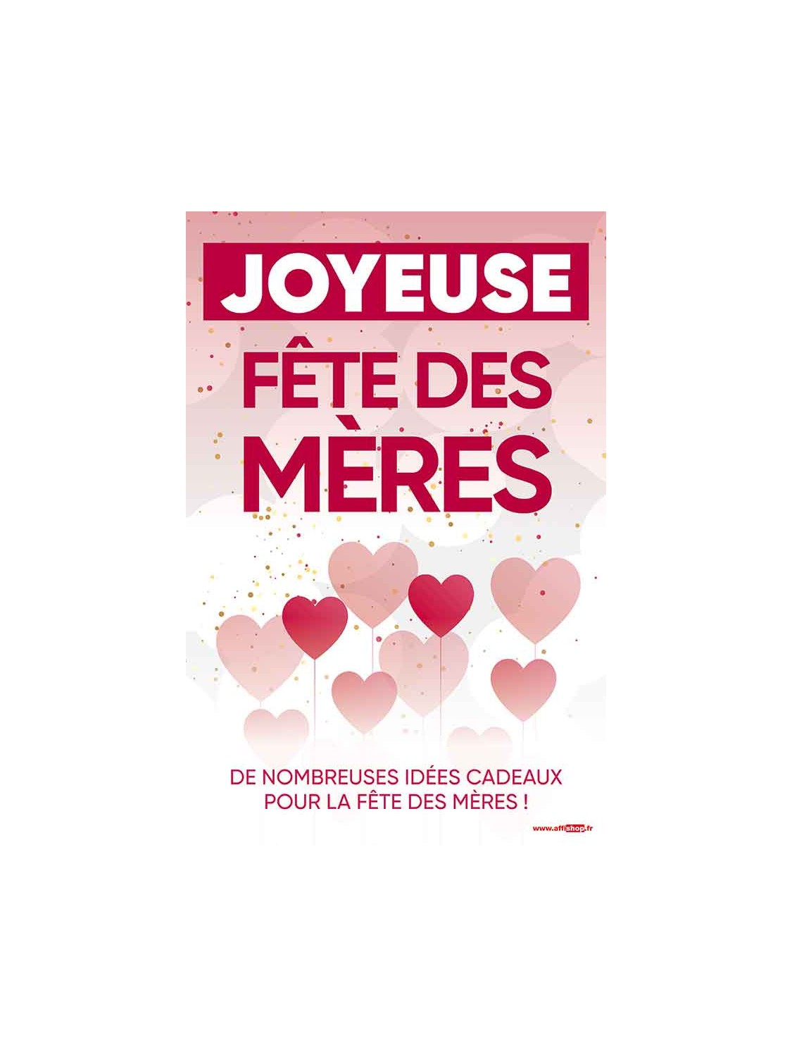 Affiche Joyeuse fête des mères