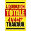 Affiche liquidation totale avant travaux