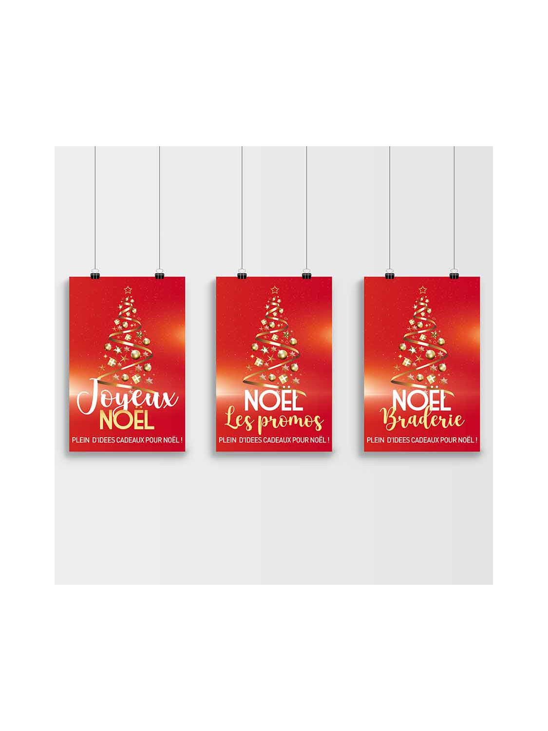 Affiche Joyeux Noël Sapin