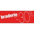 Bandeaux "braderie -30%" rouge
