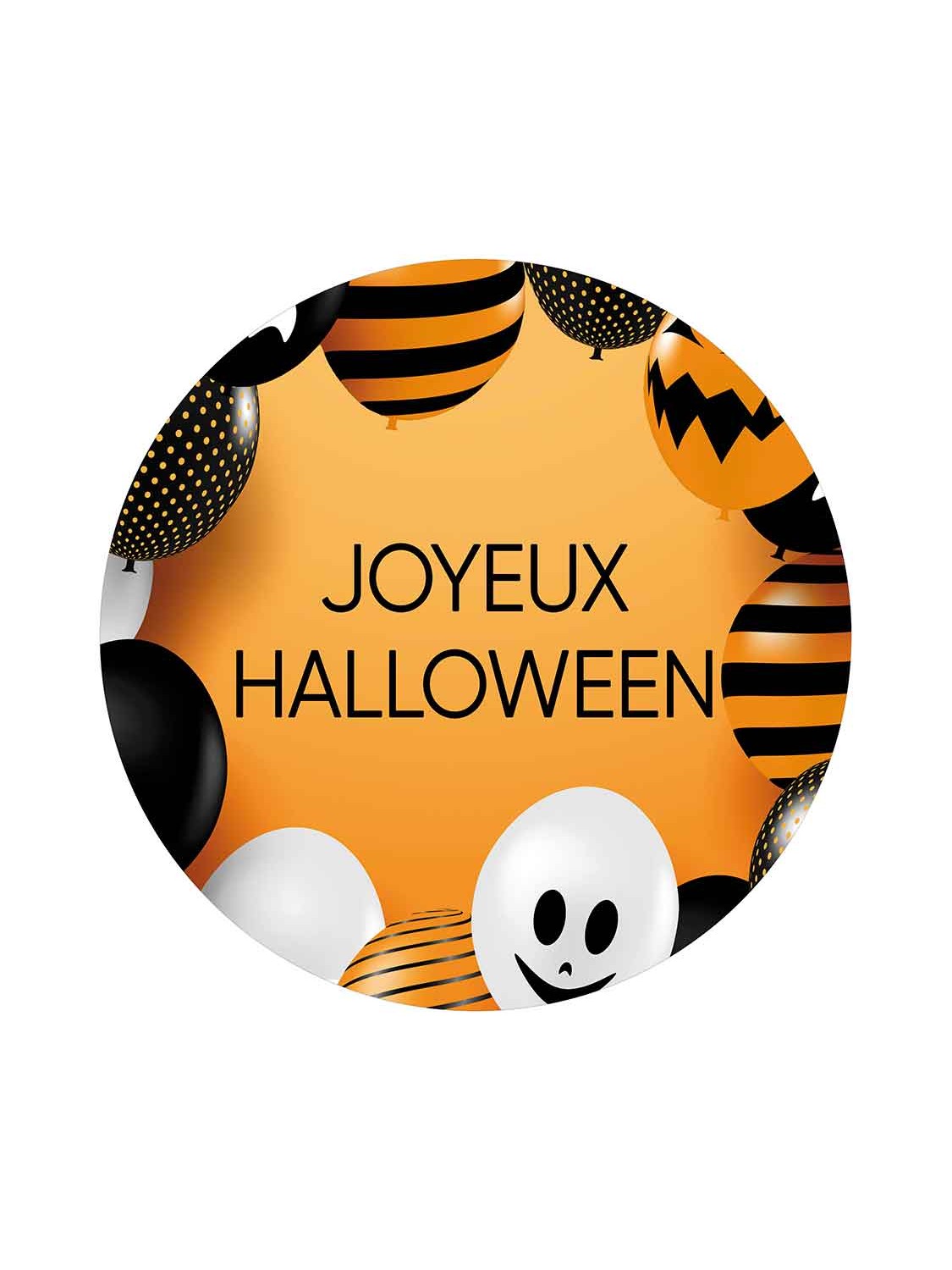 Sticker Rond Halloween Ballons 2
