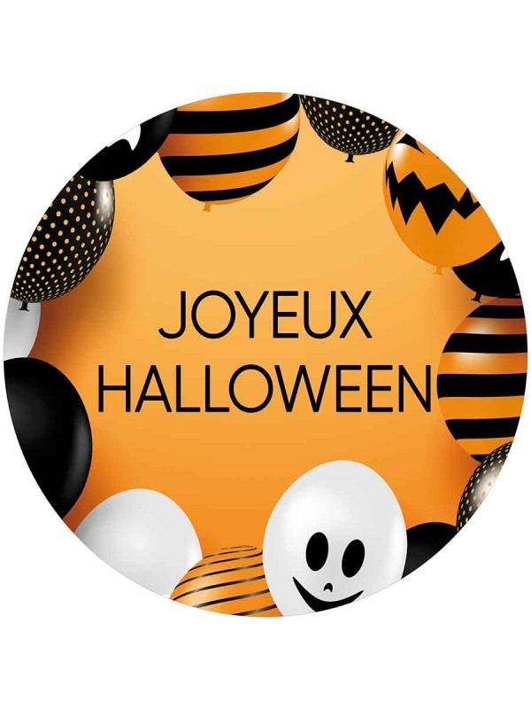 Sticker Rond Halloween Ballons 2
