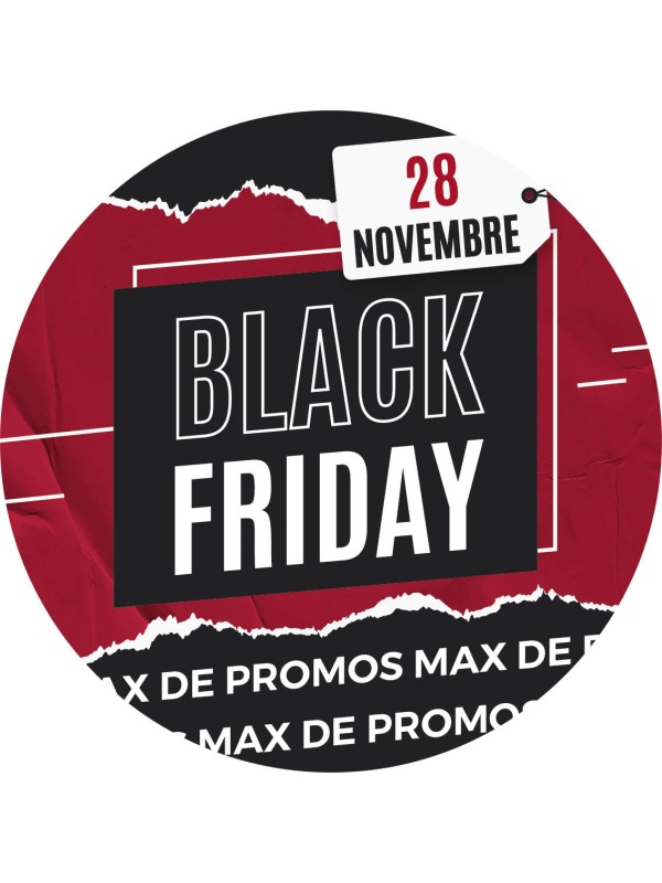 Sticker Rond Black Friday