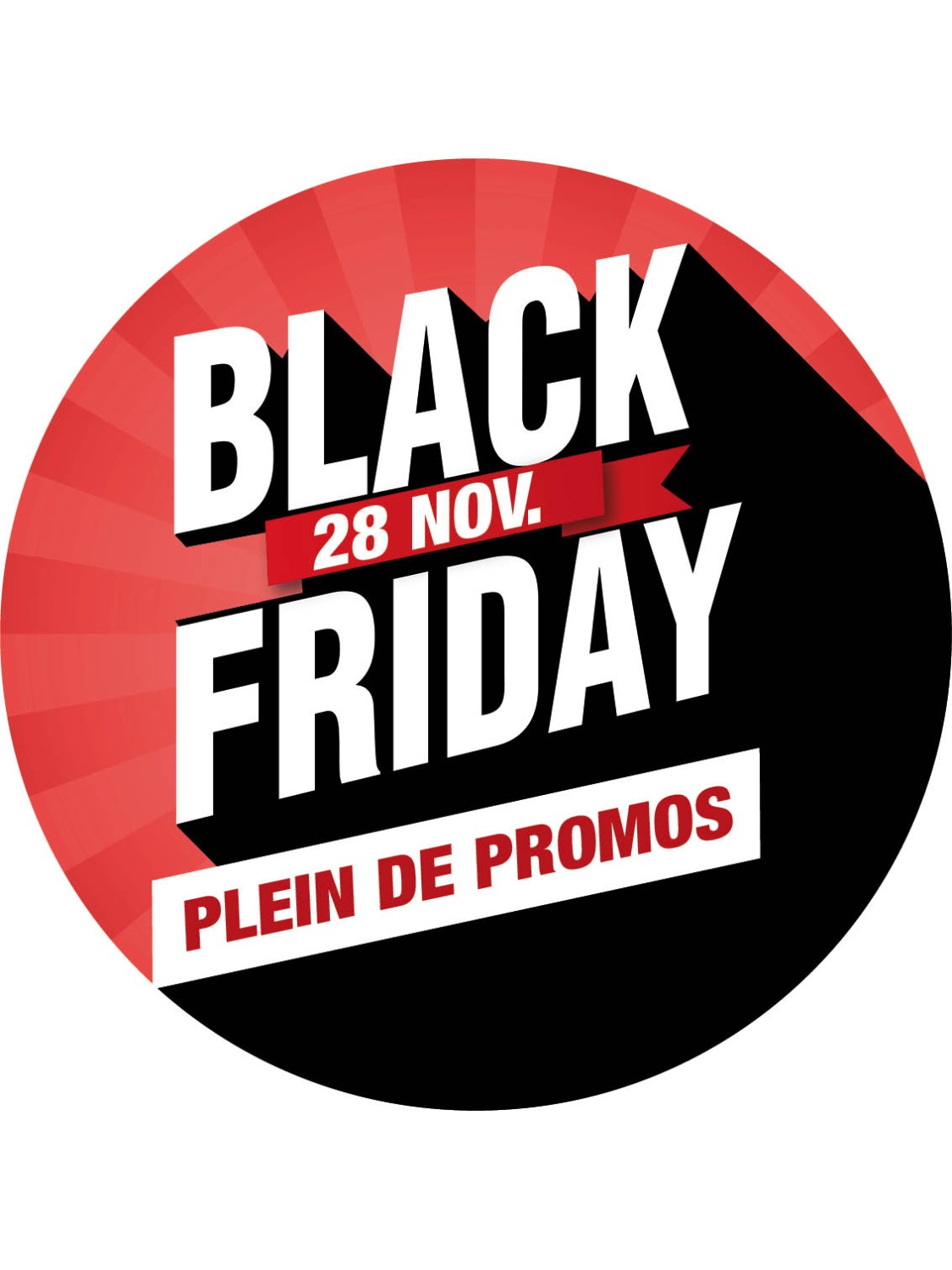 Sticker Rond Black Friday