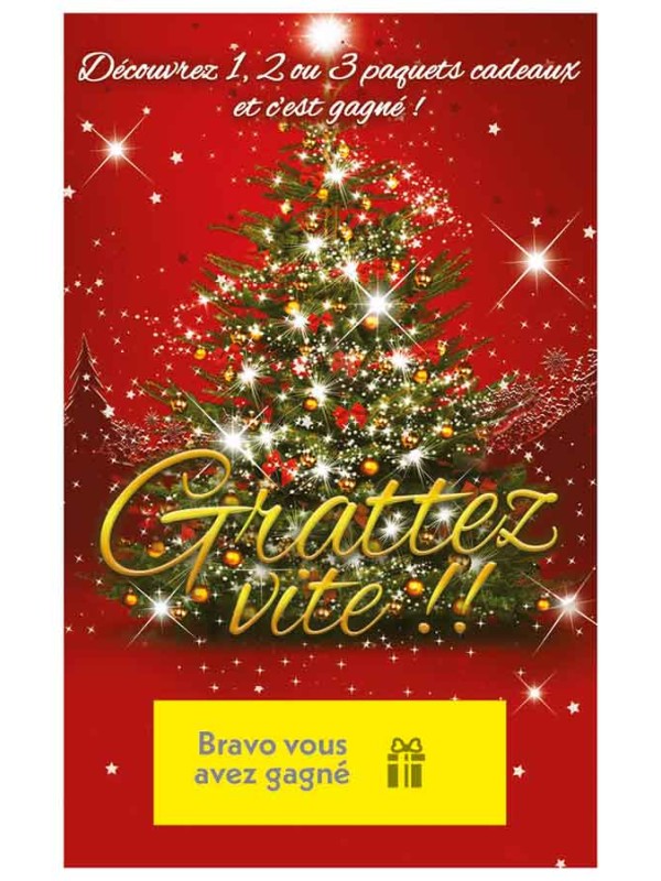 Ticket à gratter Sapin - GAGNÉ Niveau 1