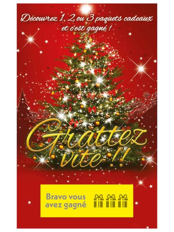 Ticket à gratter Sapin - GAGNÉ Niveau 3