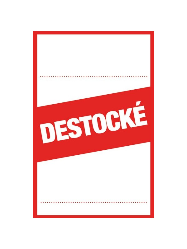 Étiquettes destocké style 2