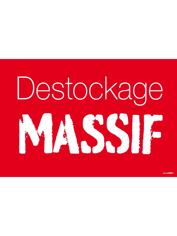 Affiche destockage massif