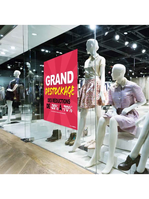 Affiche Grand Destockage Reductions
