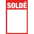 Étiquettes "soldé" style 1 rouge