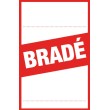 Étiquettes "bradé" style 2 rouges
