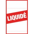 Étiquettes "liquidé" style 2 rouges