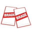 Étiquettes "bradé" style 2